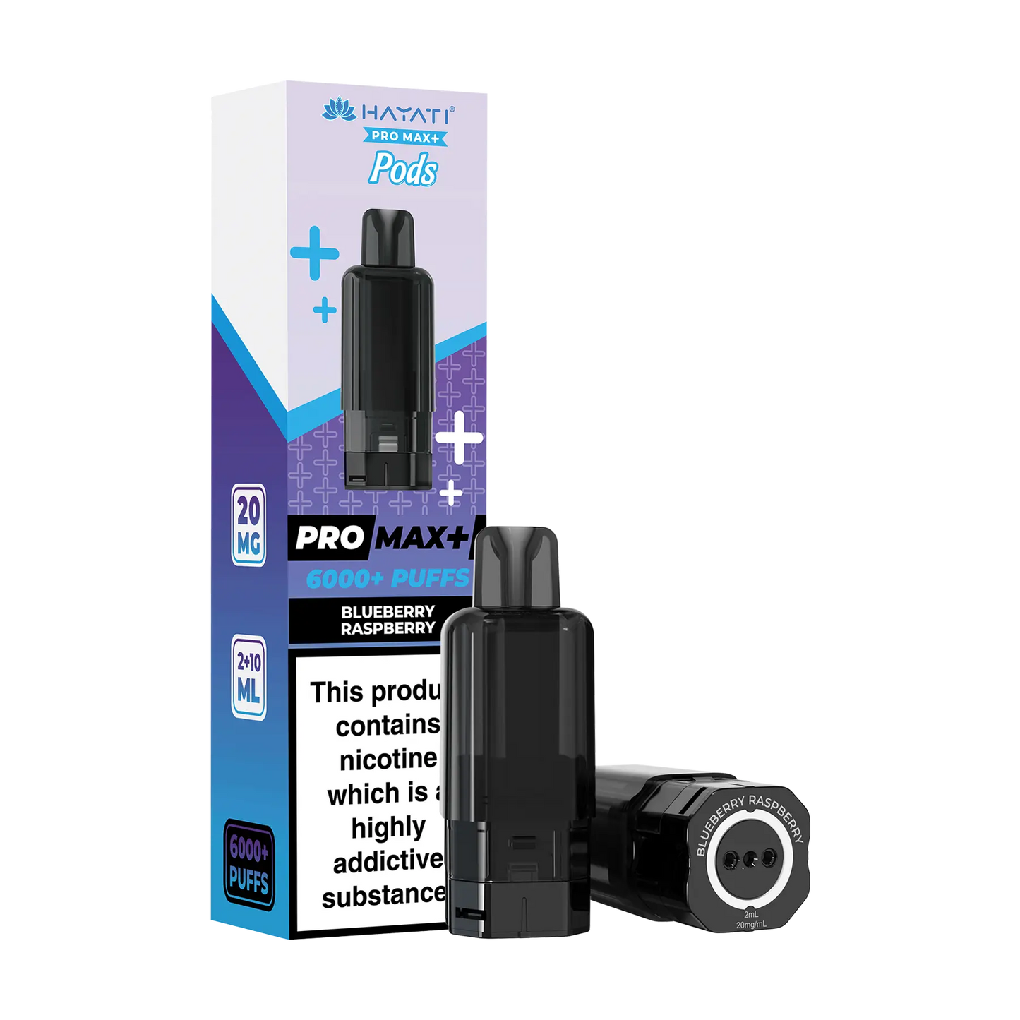 Hayati Pro Max+ 6000 Replacement Pods - Blueberry Raspberry
