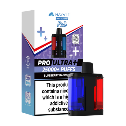Hayati Pro Ultra 25k Replacement Pods - Blueberry Raspberry