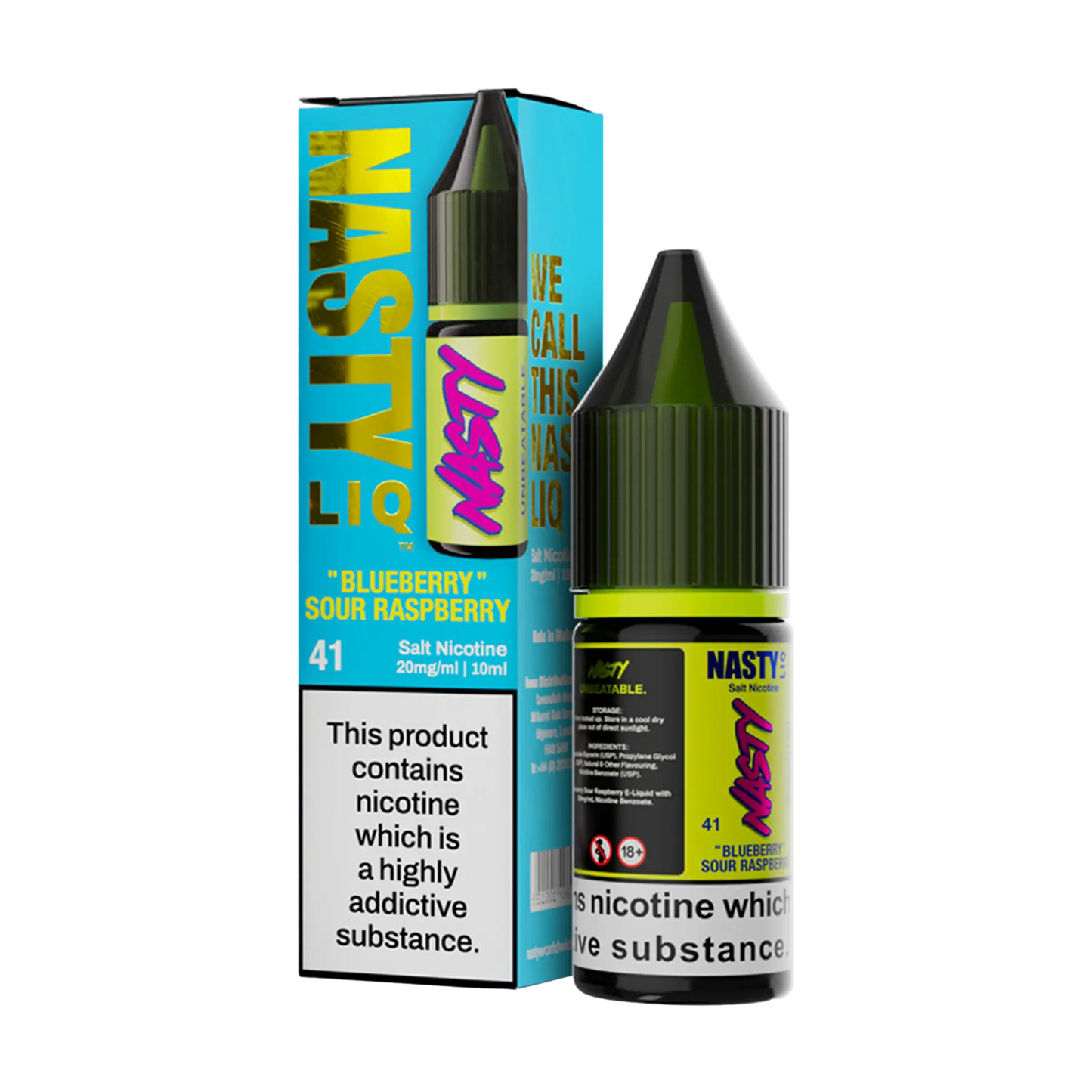 Nasty Liq Nicotine Salt - Blueberry Sour Raspberry