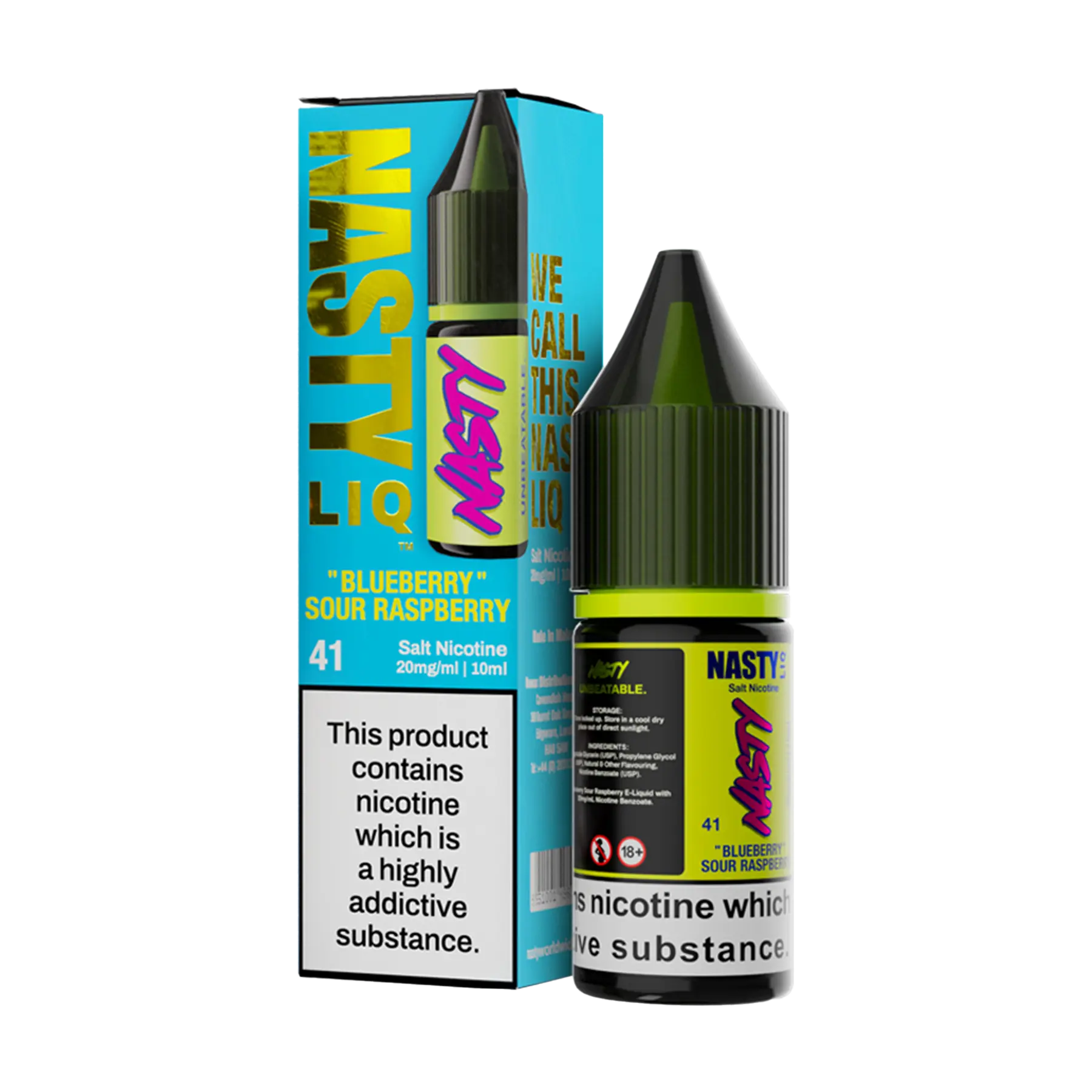 Nasty Liq Nicotine Salt - Blueberry Sour Raspberry