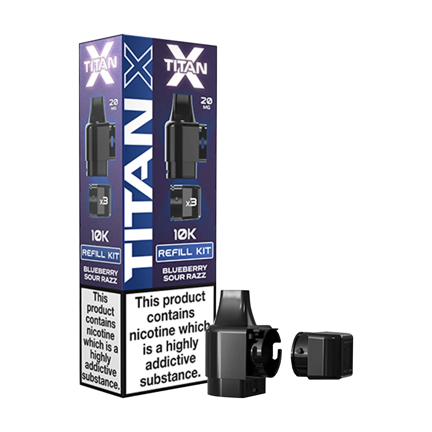 Titan X Replacement Pods - Blueberry Sour Razz