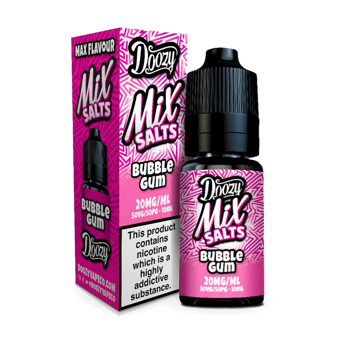 Doozy Mix Salts Bubblegum 10ml E Liquid Nicotine Salt