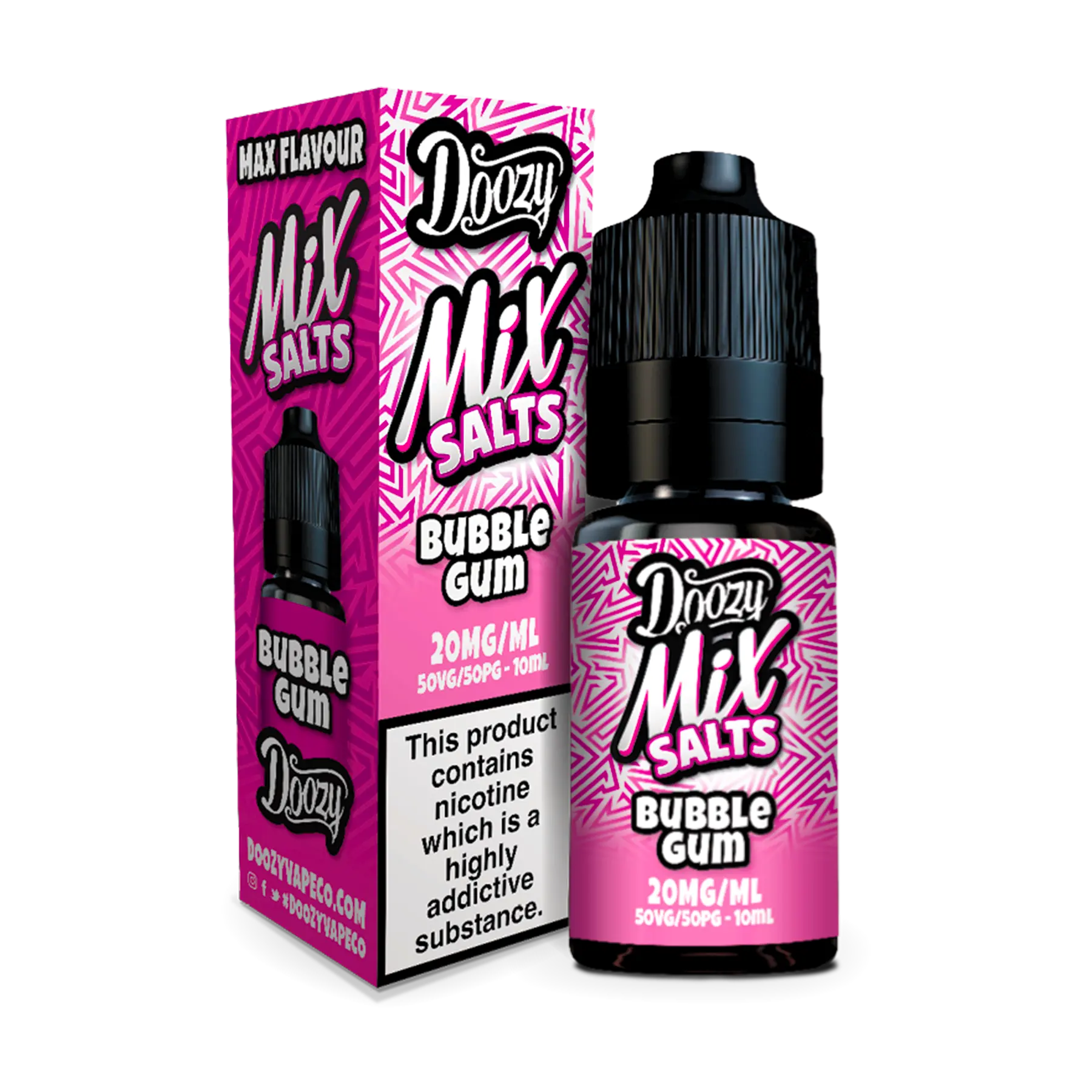 Doozy Mix Salts Bubblegum 10ml E Liquid Nicotine Salt