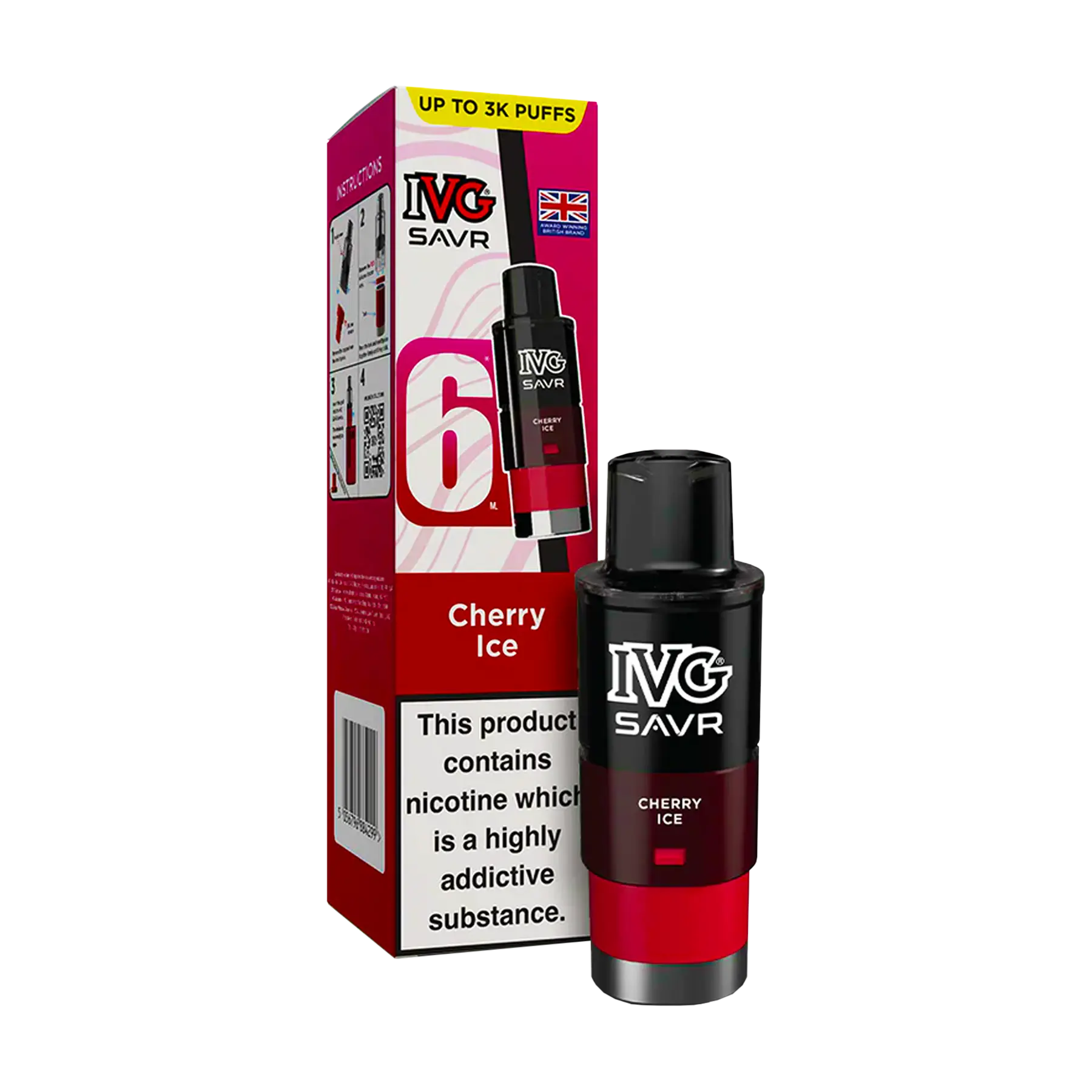 IVG Savr Replacement Pods - Cherry Ice