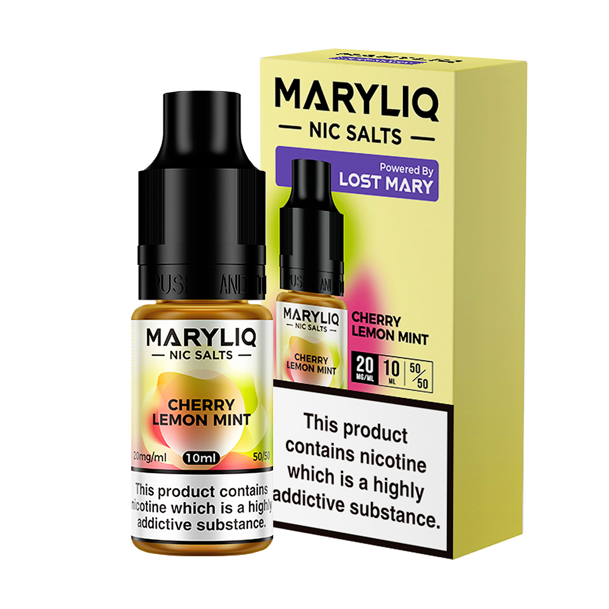 Maryliq - Cherry Ice 10ml E Liquid Nicotine Salt