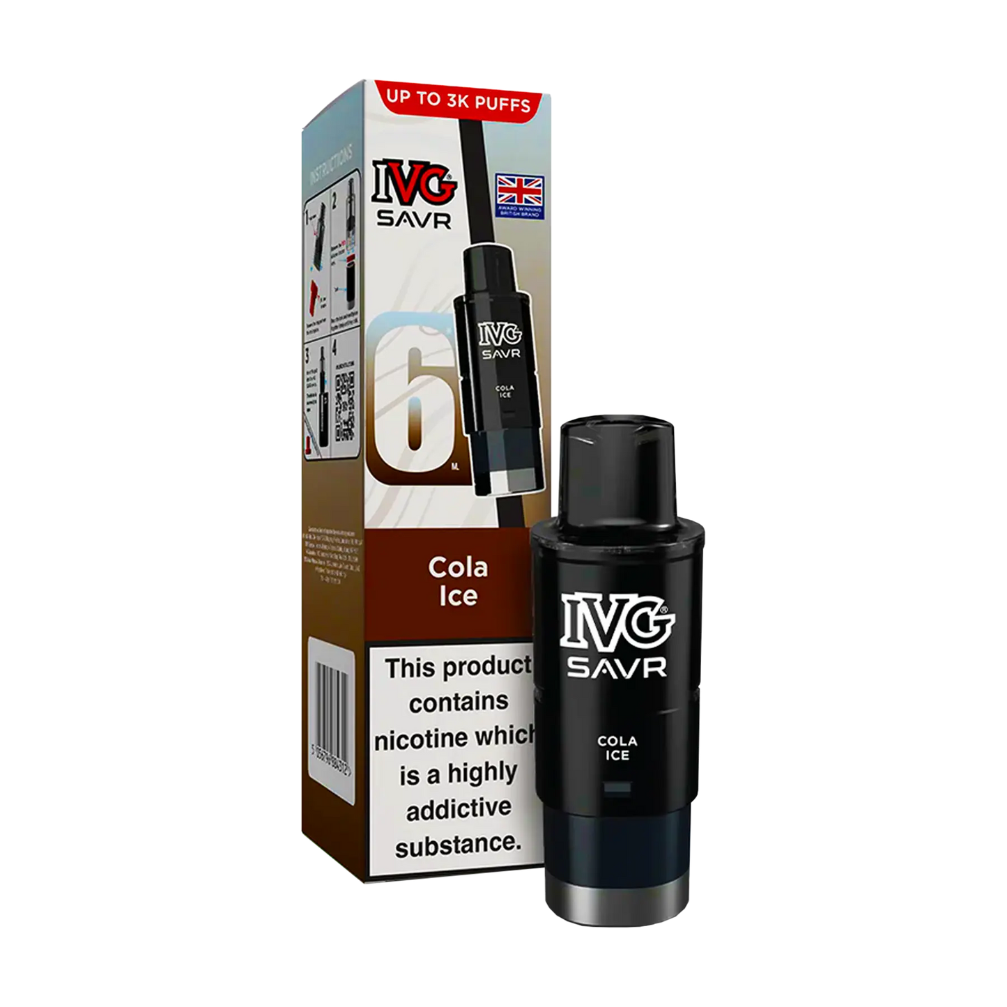 IVG Savr Replacement Pods - Cola Ice