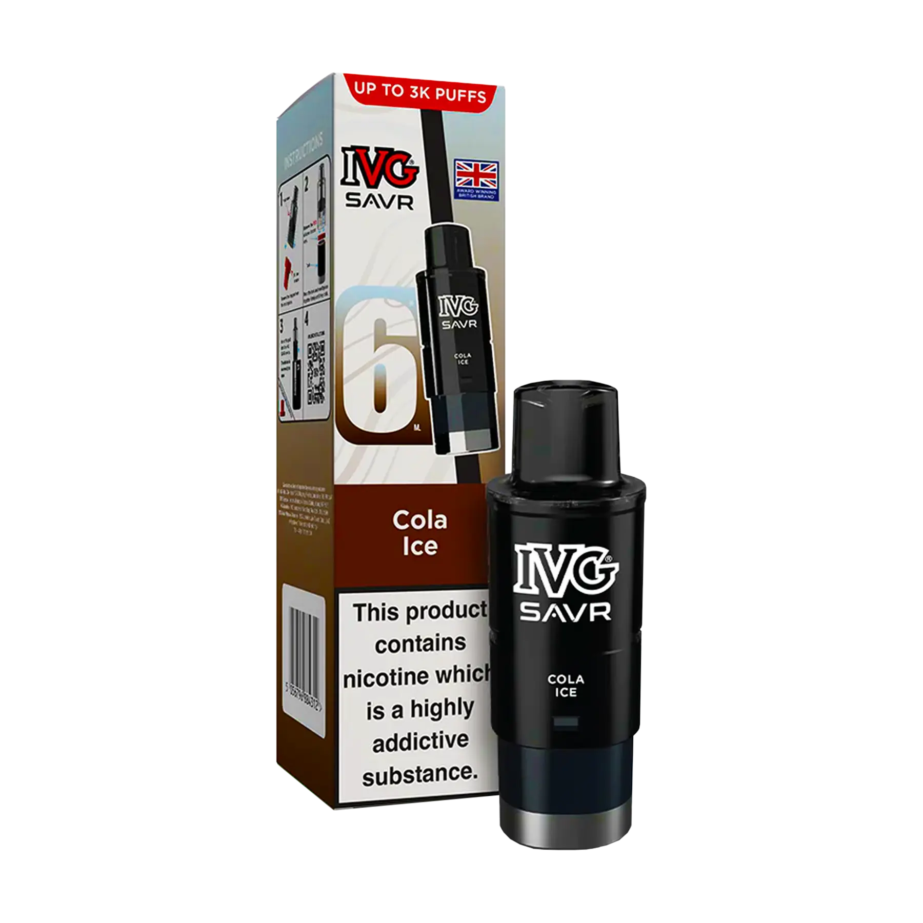 IVG Savr Replacement Pods - Cola Ice