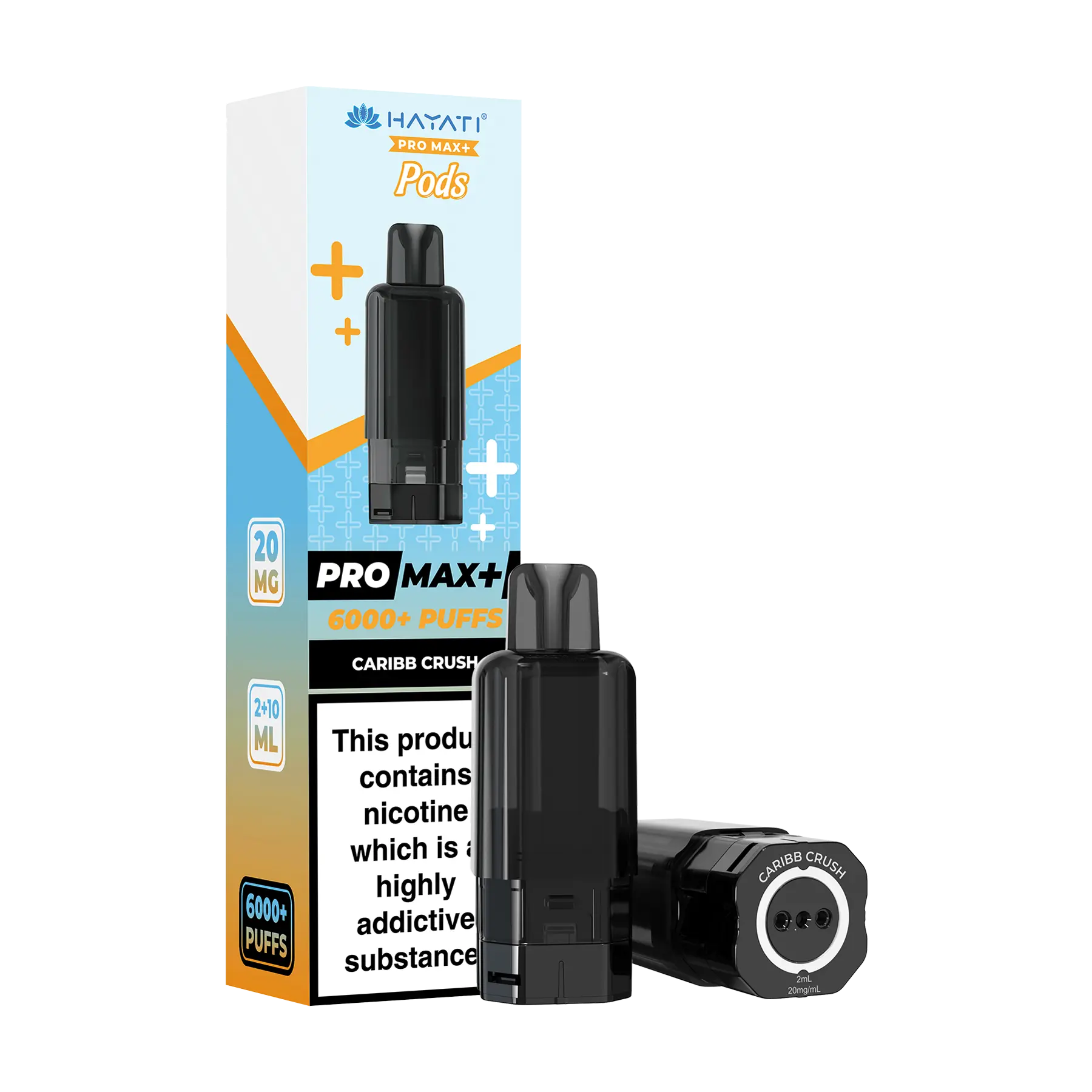Hayati Pro Max+ 6000 Replacement Pods - Caribb Crush