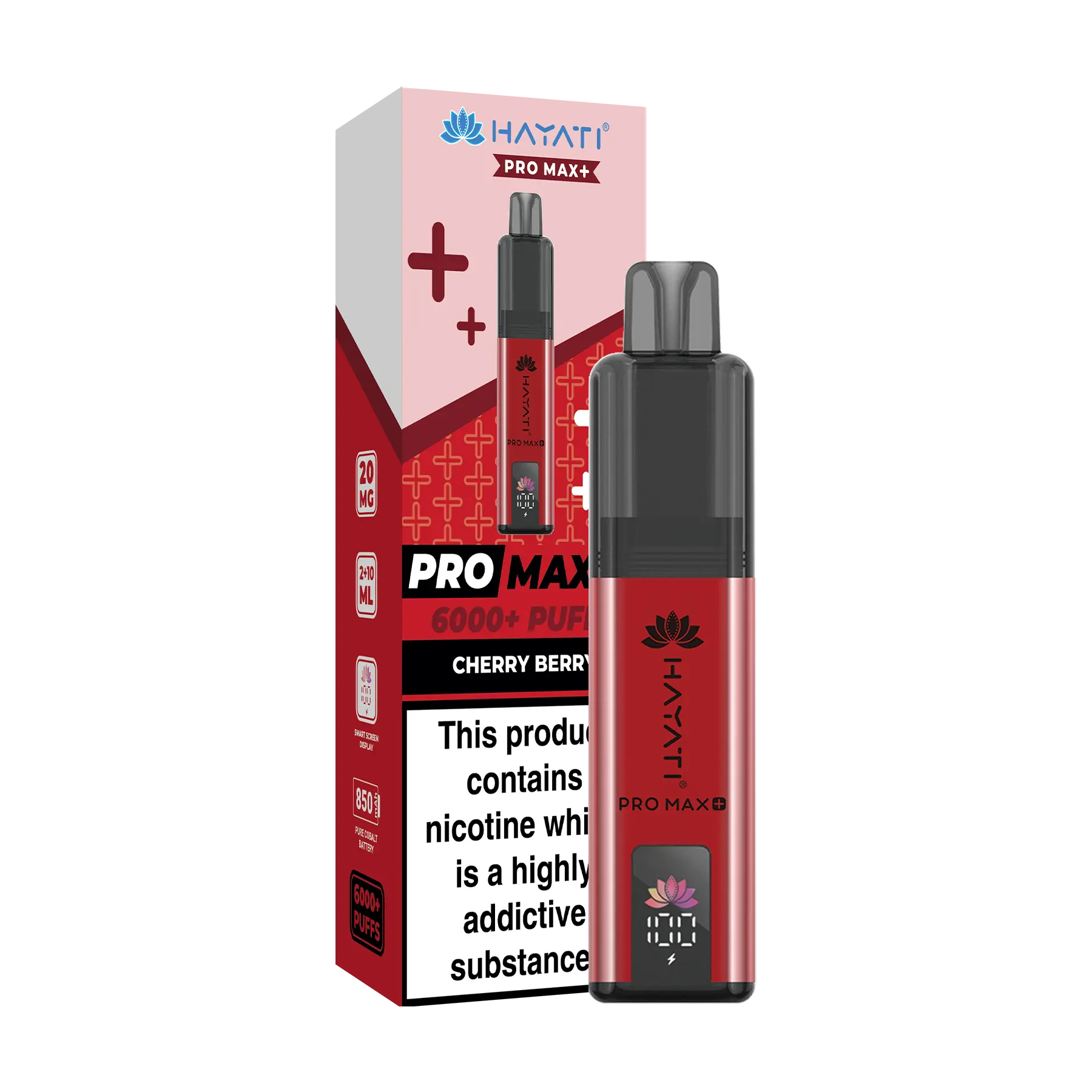 Hayati Pro Max+ 6000 Prefilled Vape Kit - Cherry Berry