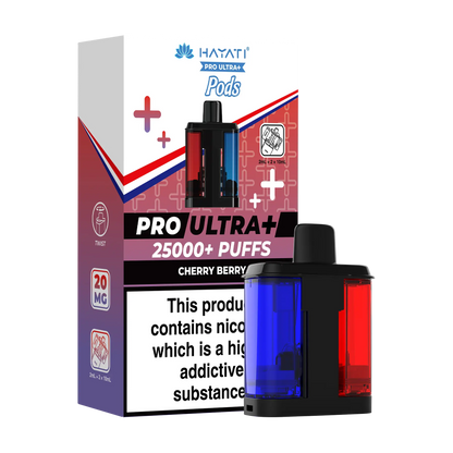 Hayati Pro Ultra 25k Replacement Pods - Cherry Berry