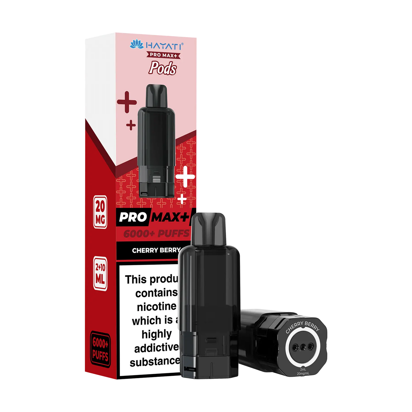 Hayati Pro Max+ 6000 Replacement Pods - Cherry Berry