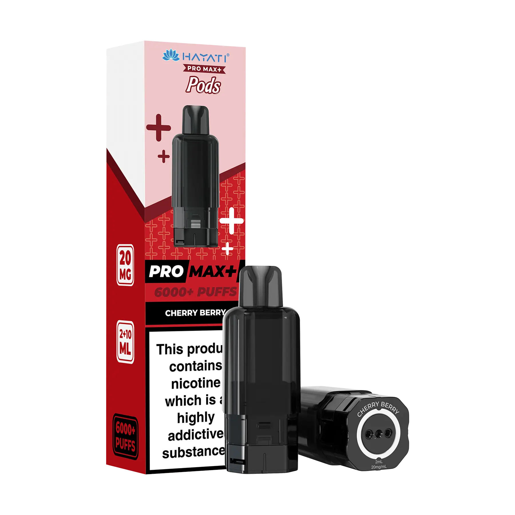 Hayati Pro Max+ 6000 Replacement Pods - Cherry Berry