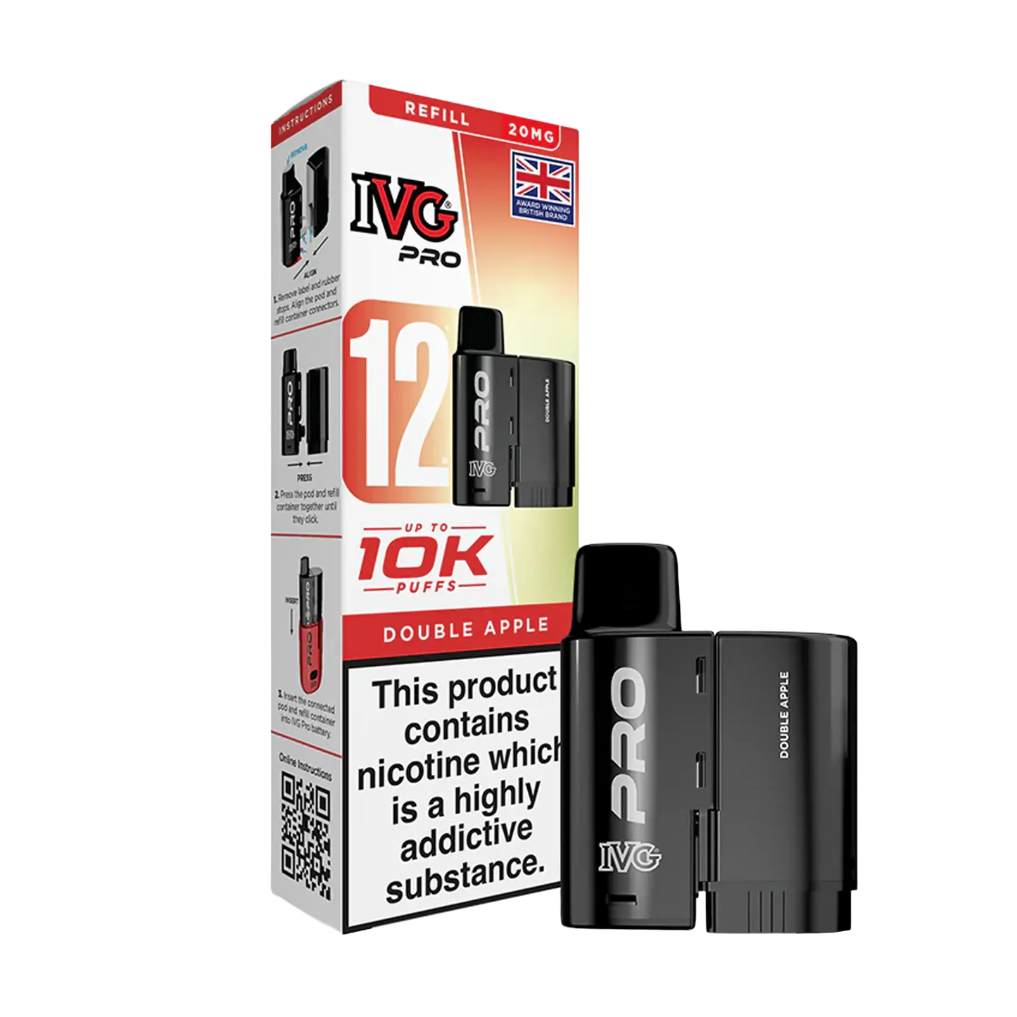 IVG Pro 12 Replacement Pods - Double Apple