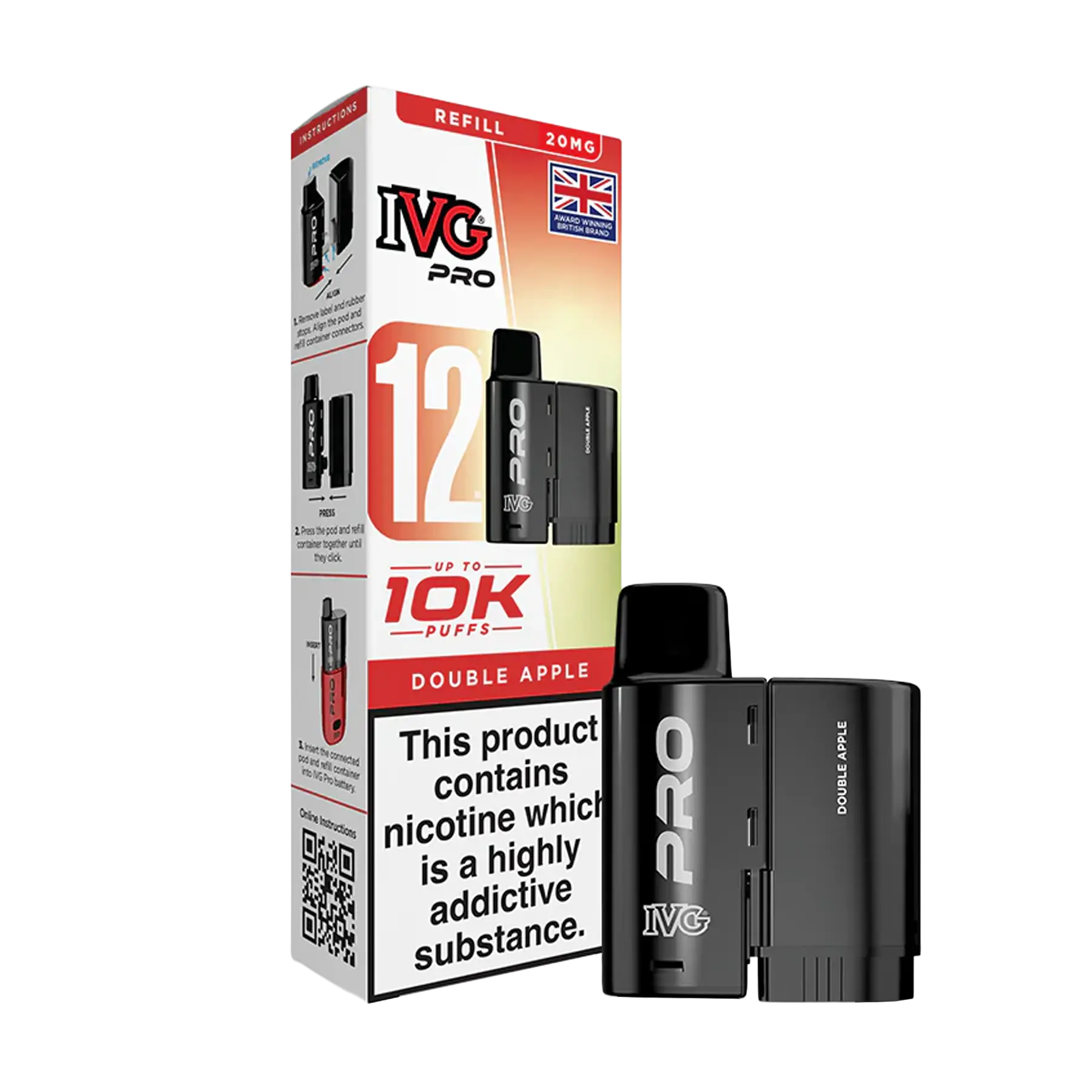 IVG Pro 12 Replacement Pods - Double Apple