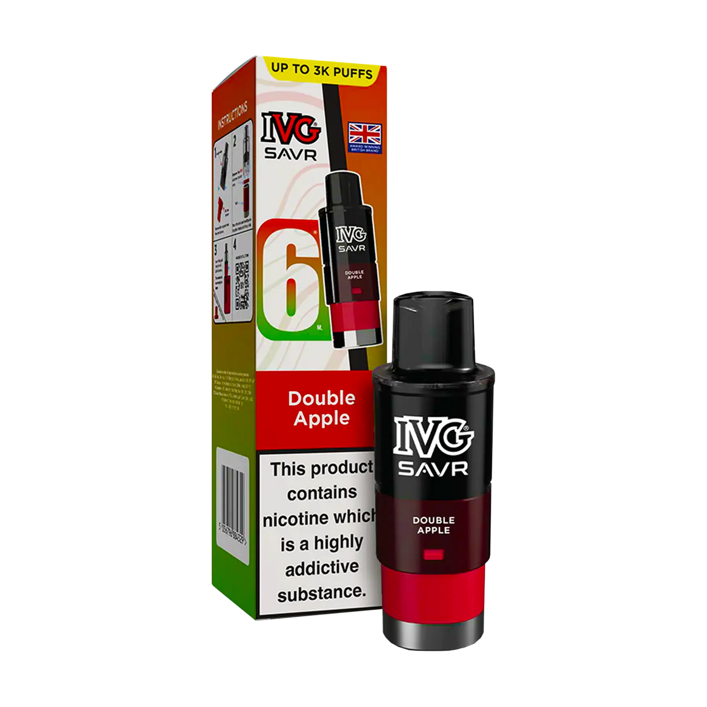 IVG Savr Replacement Pods - Double Apple