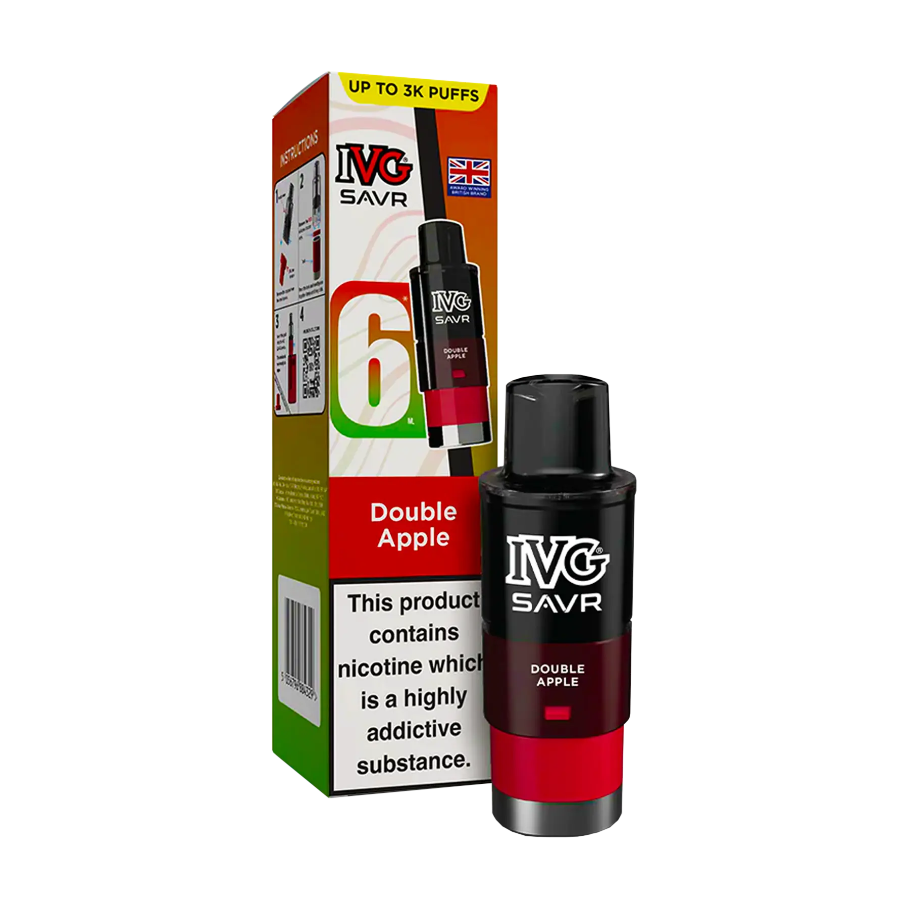 IVG Savr Replacement Pods - Double Apple