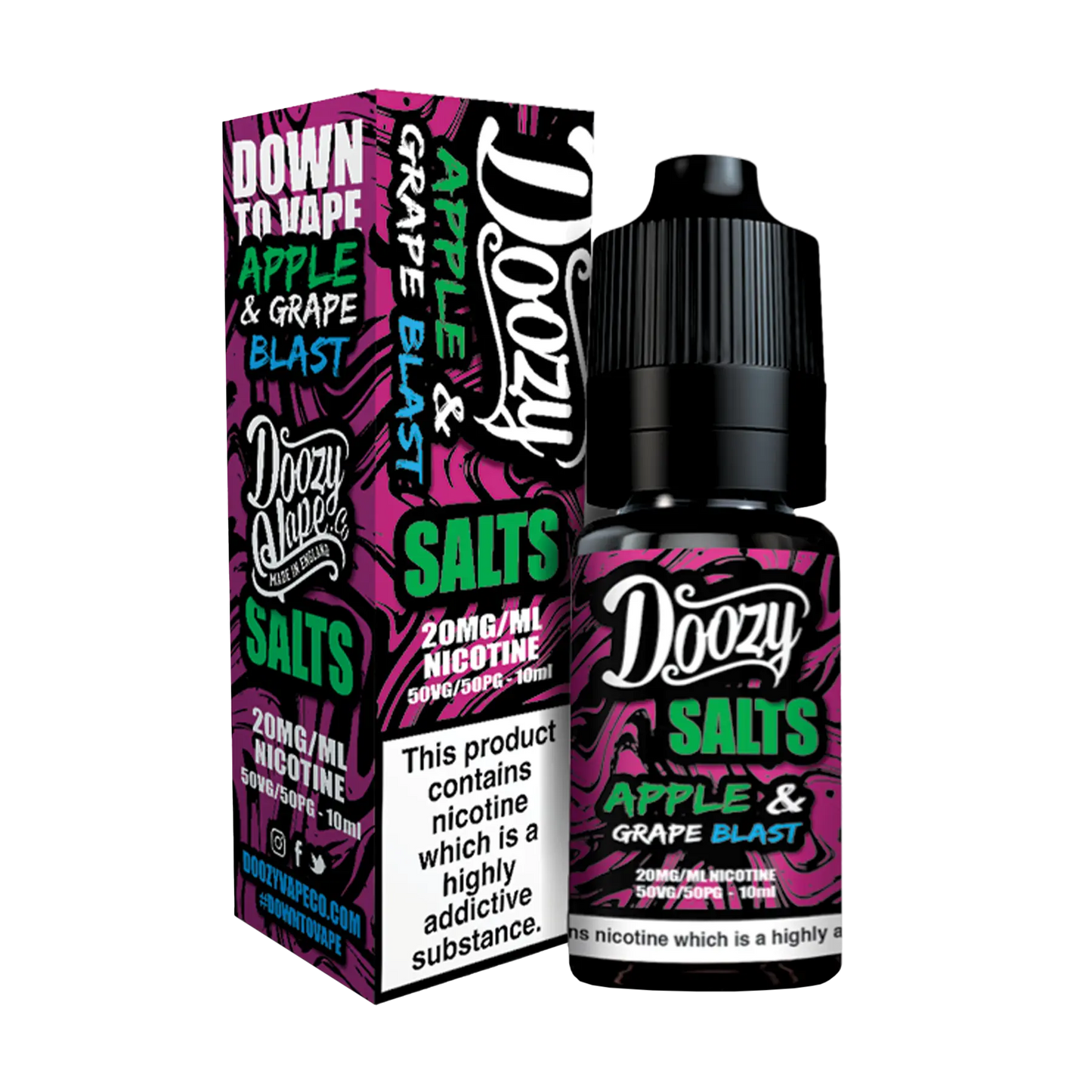 Doozy DTV 10ml Nicotine Salt - Apple & Grape Blast