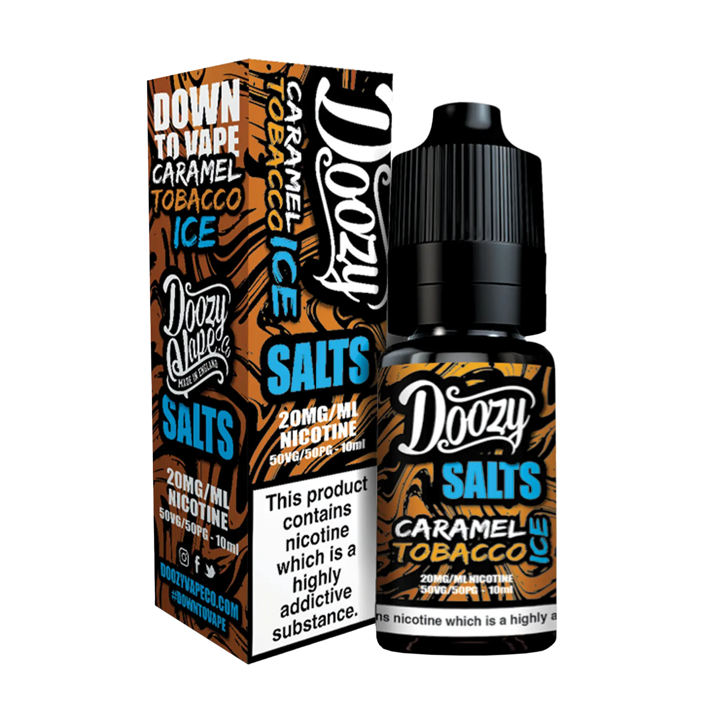 Doozy DTV 10ml Nicotine Salt - Caramel Tobacco Ice