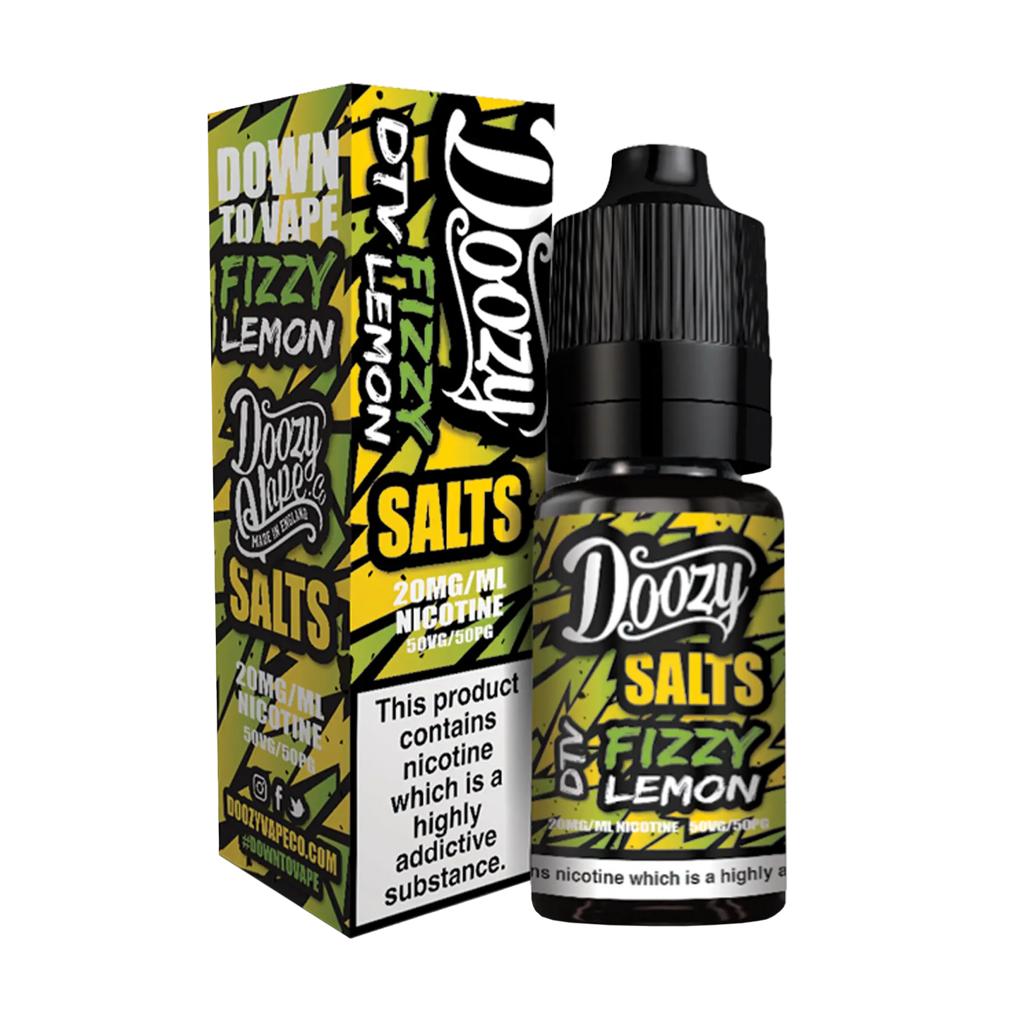Doozy DTV 10ml Nicotine Salt - Fizzy Lemon