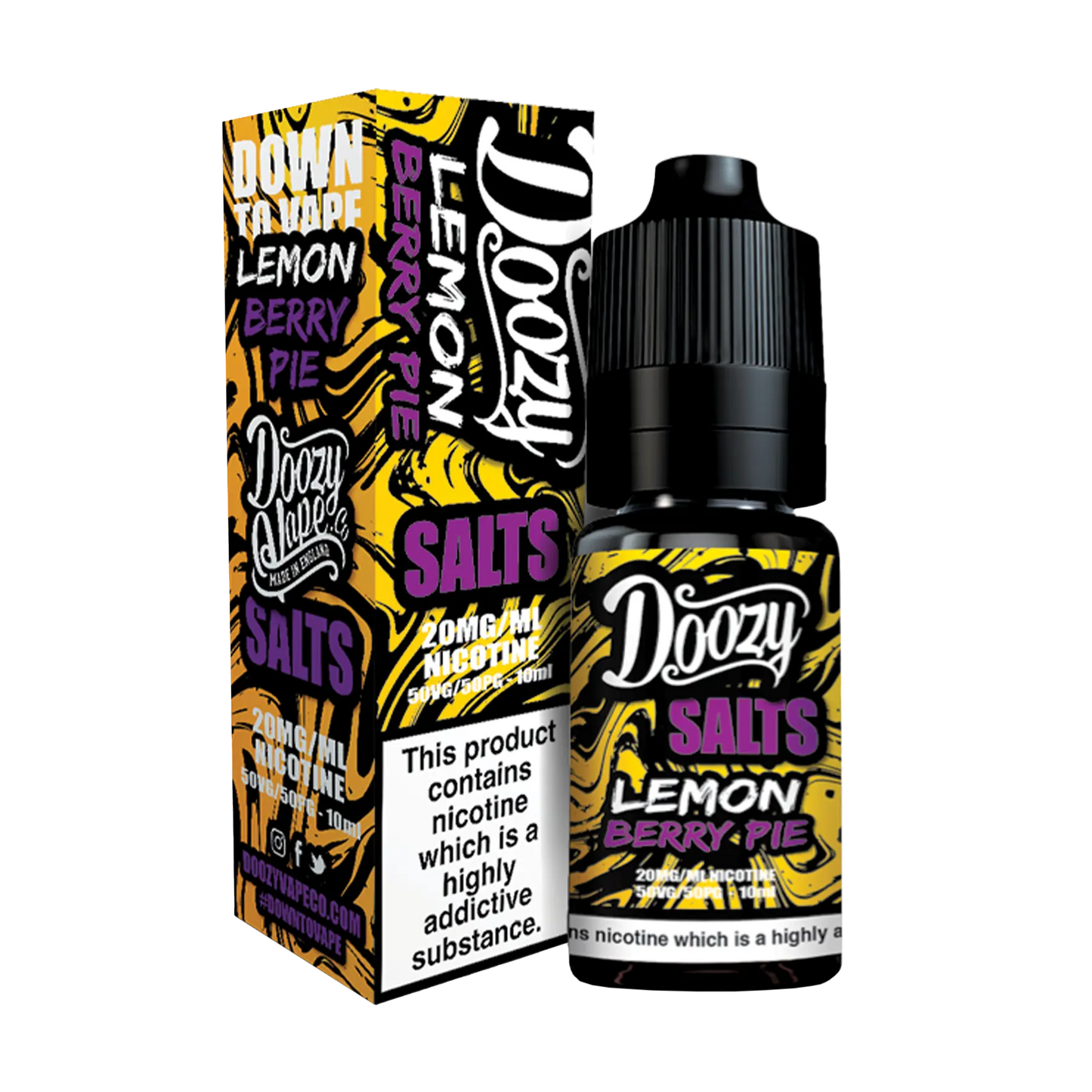 Doozy DTV 10ml Nicotine Salt - Lemon Berry Pie