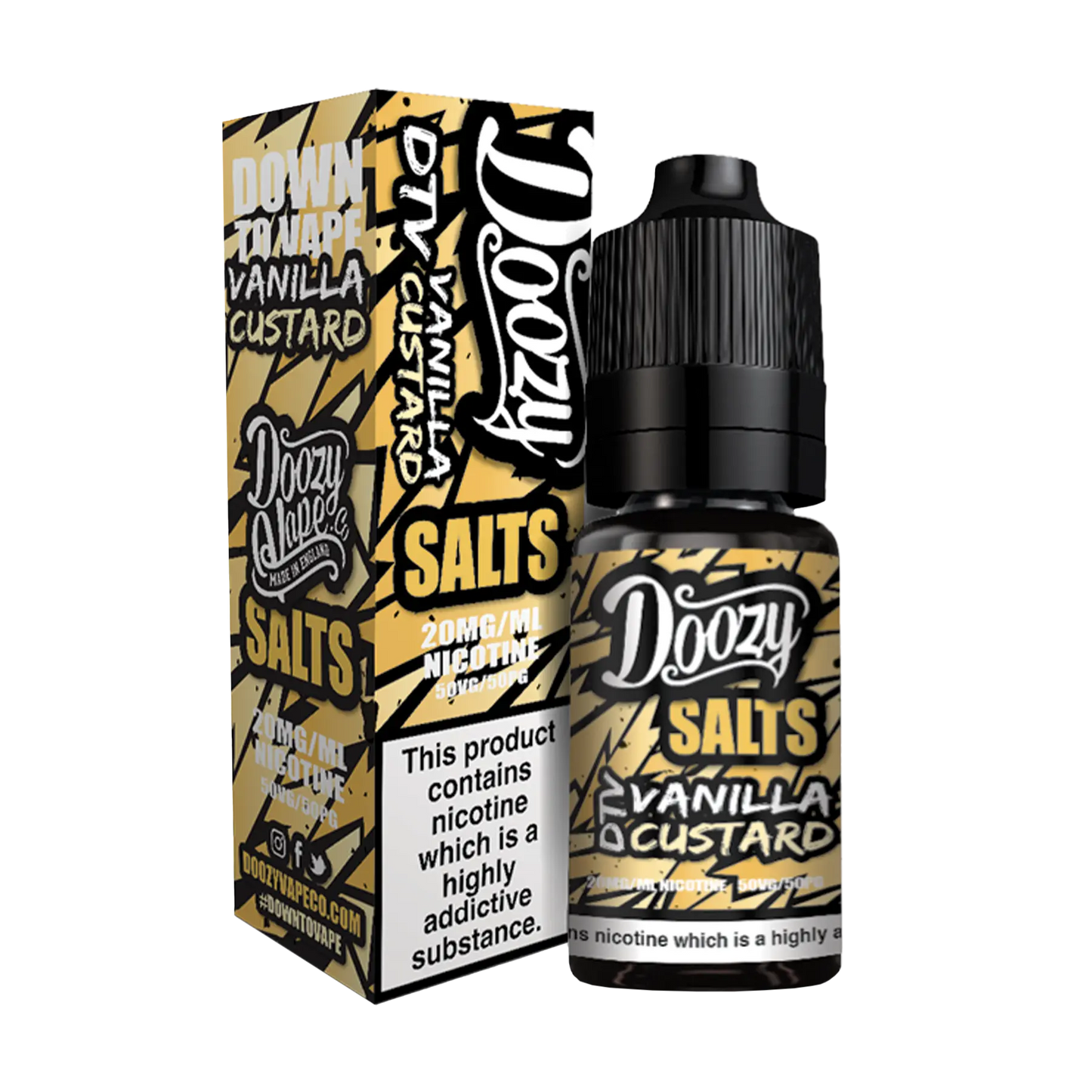 Doozy DTV 10ml Nicotine Salt - Vanilla Custard
