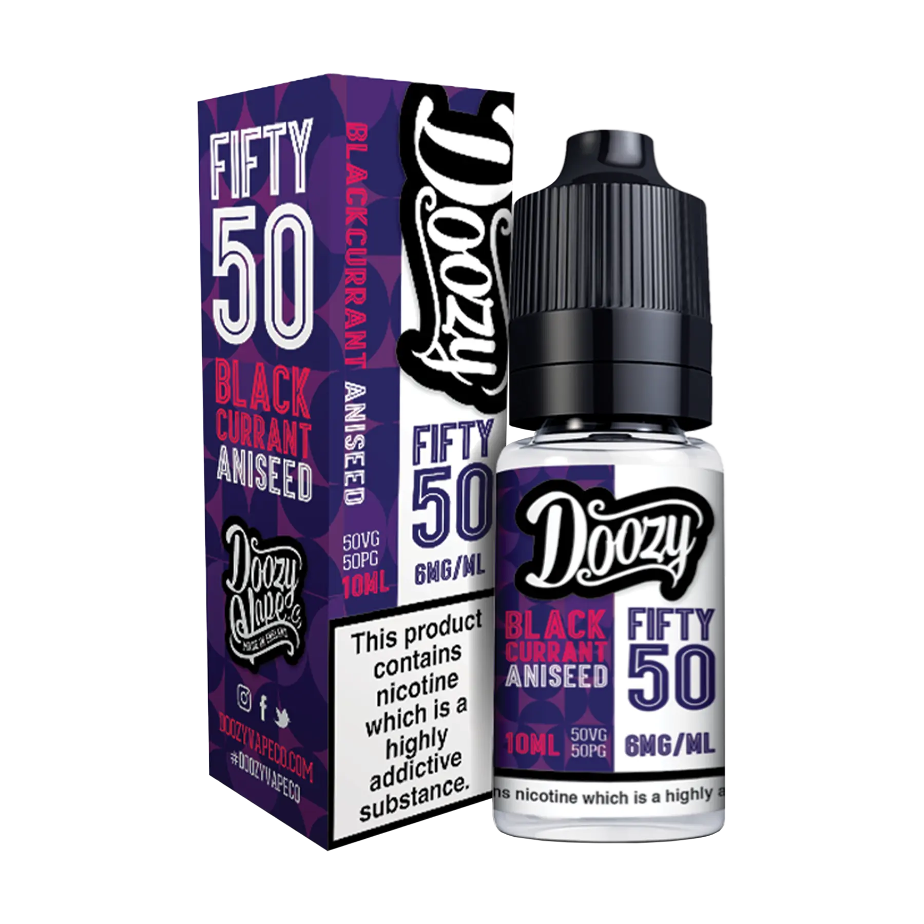 Doozy Fifty 50 - 10ml E Liquid Freebase Nicotine