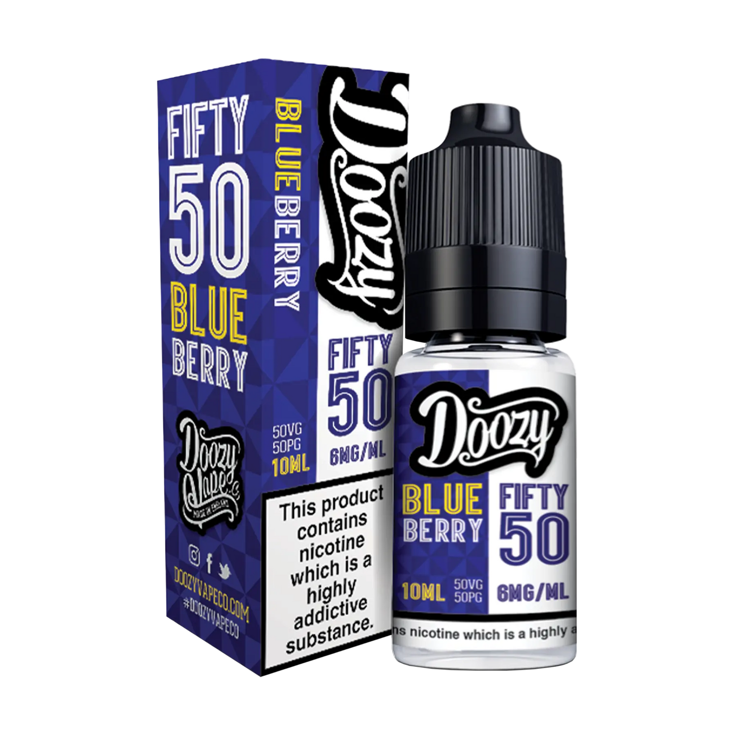 Doozy Fifty 50 10ml E Liquid Freebase Nicotine