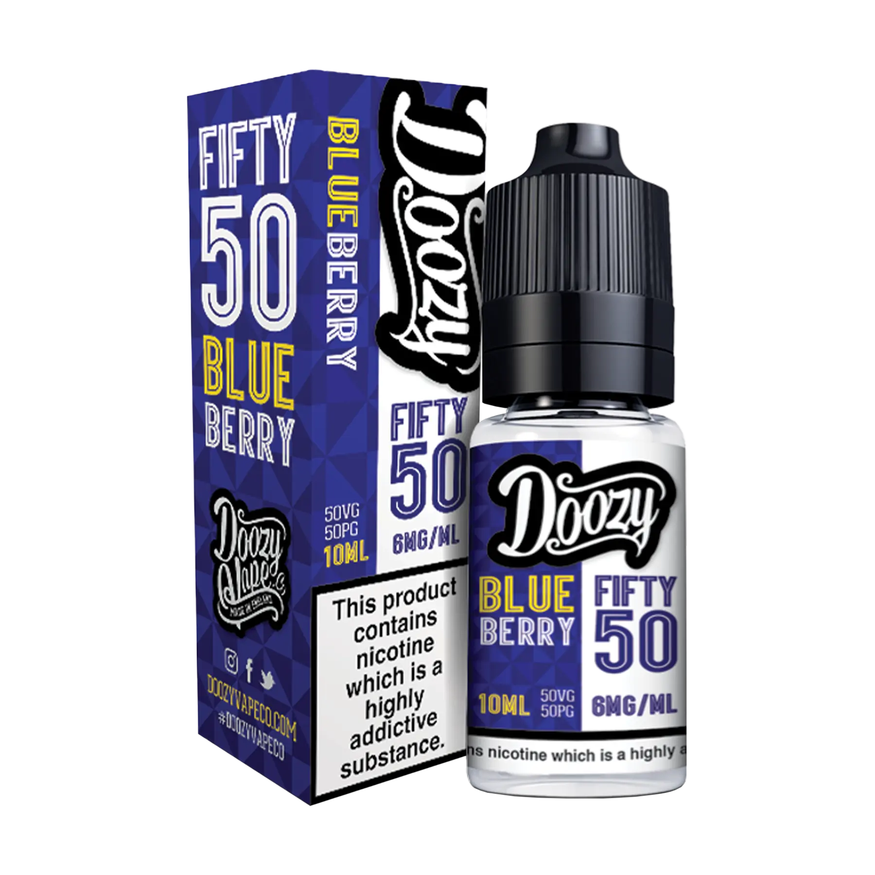 Doozy Fifty 50 - 10ml E Liquid Freebase Nicotine