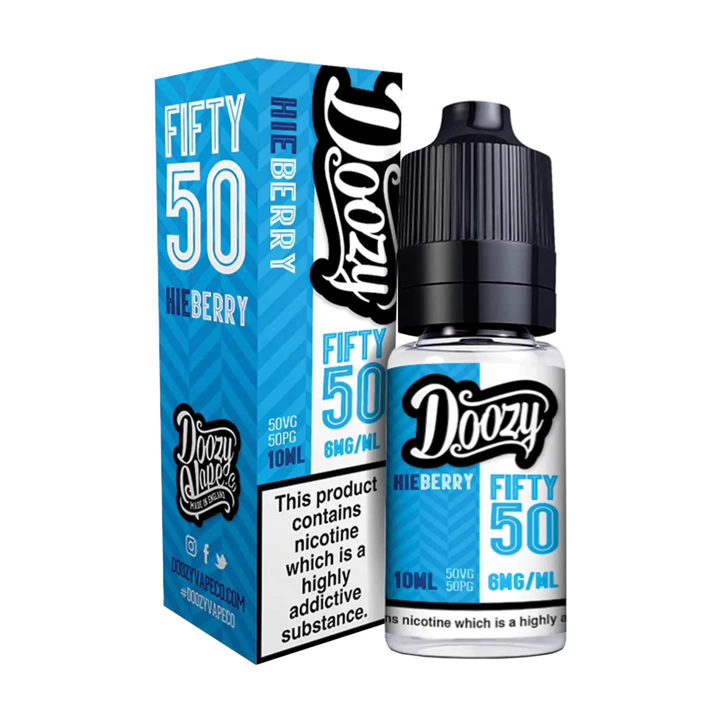 Doozy Fifty 50 10ml E Liquid Freebase Nicotine