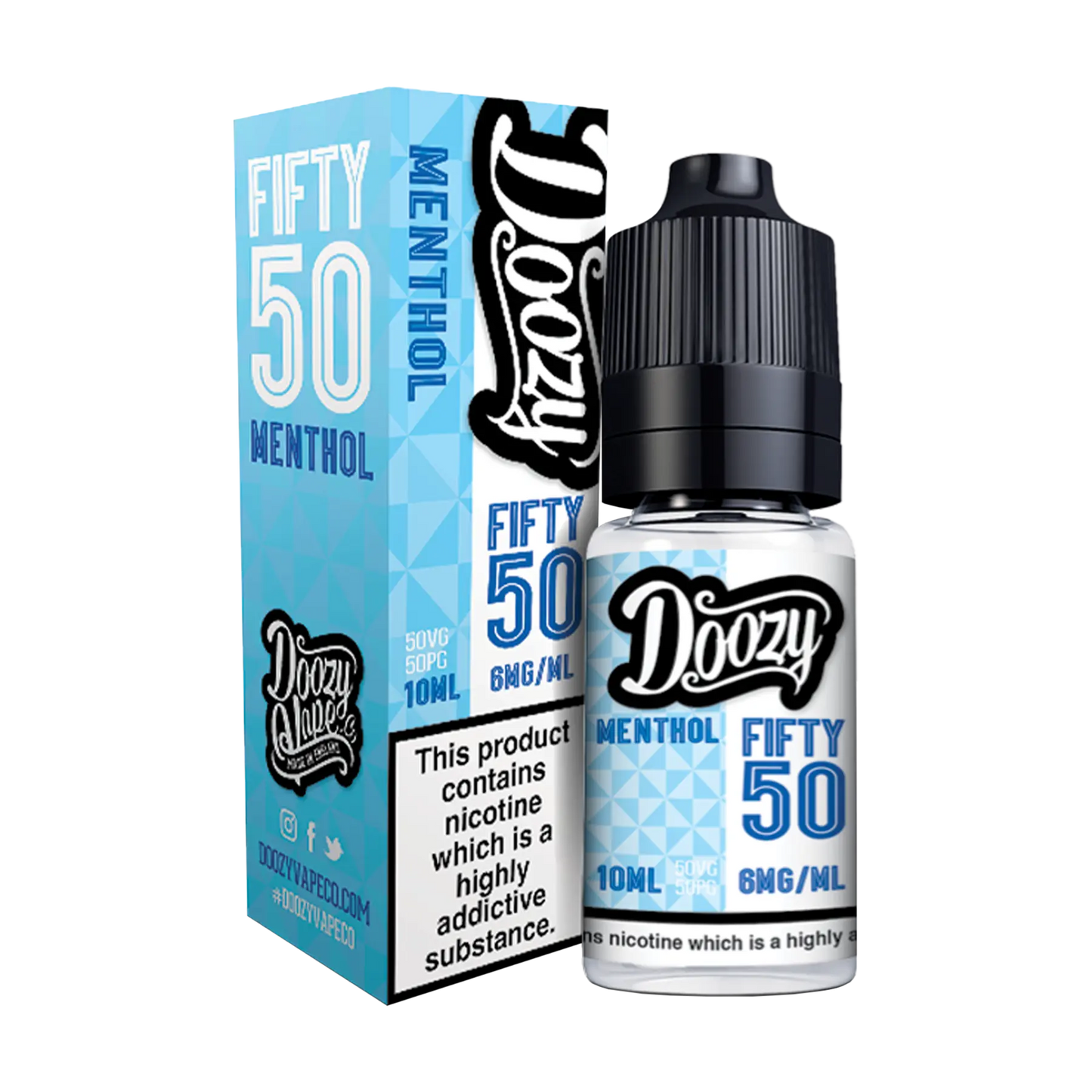 Doozy Fifty 50 10ml E Liquid Freebase Nicotine