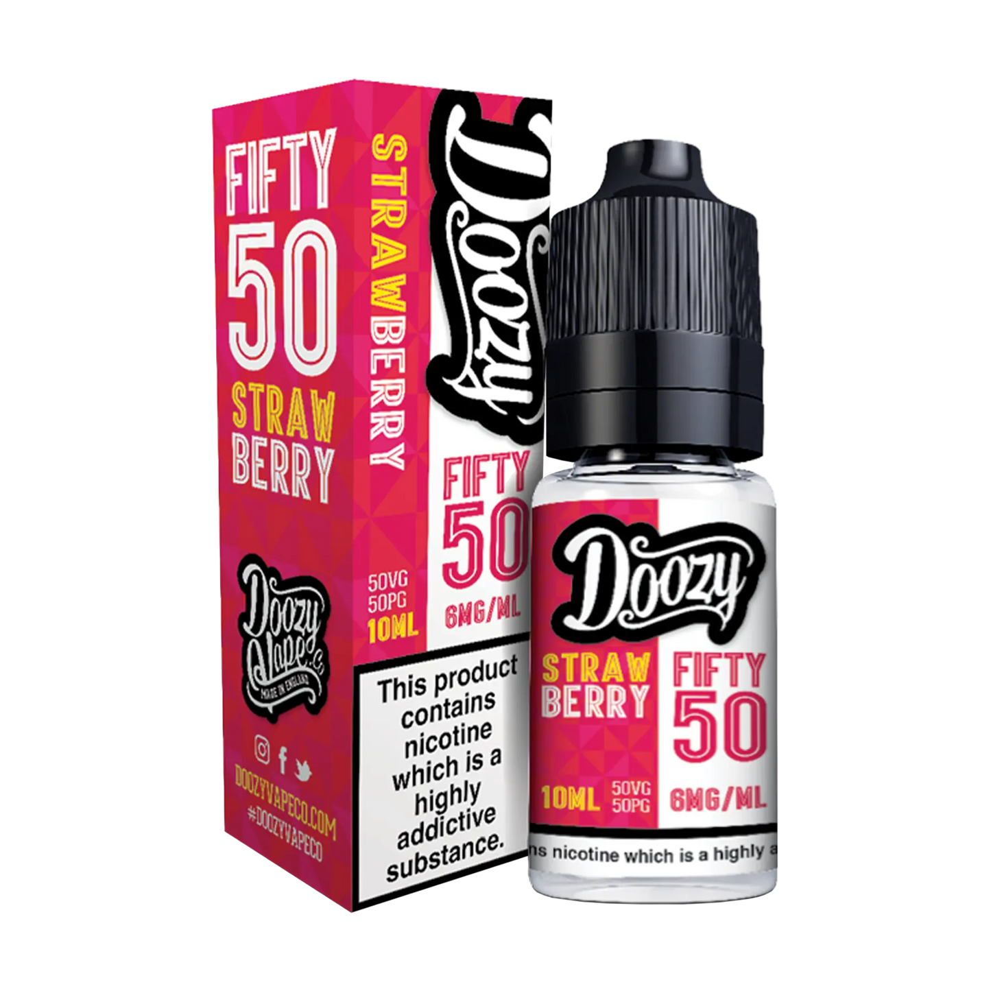 Doozy Fifty 50 10ml E Liquid Freebase Nicotine