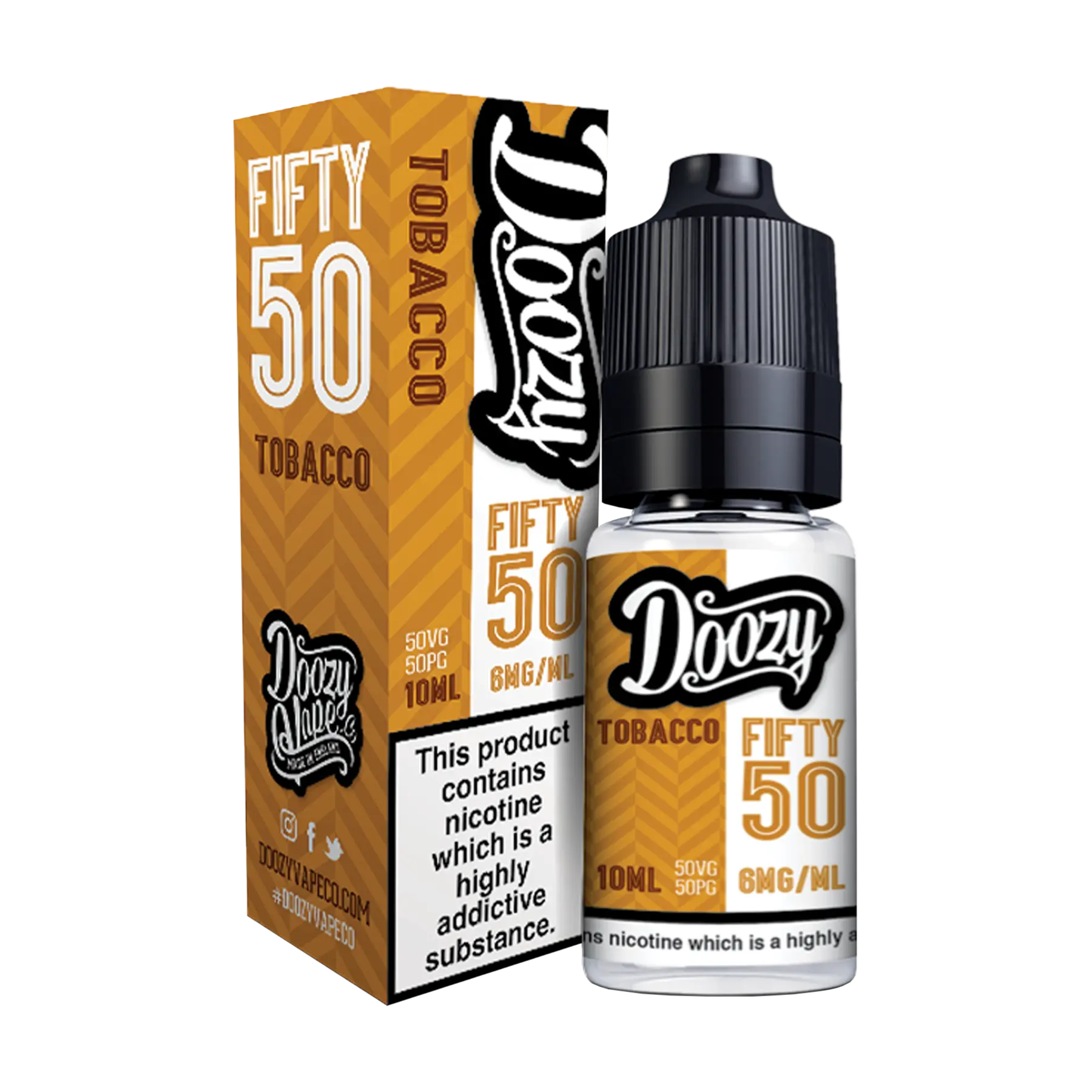 Doozy Fifty 50 - 10ml E Liquid Freebase Nicotine