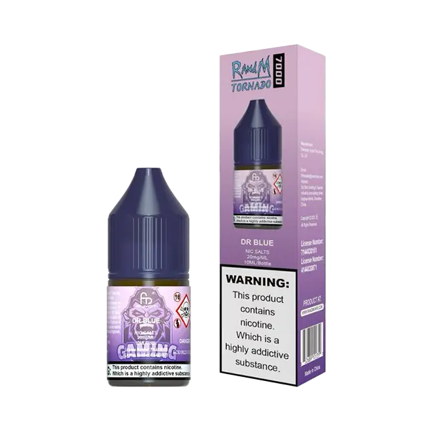 R&M 10ml Nicotine Salt - Dr Blue