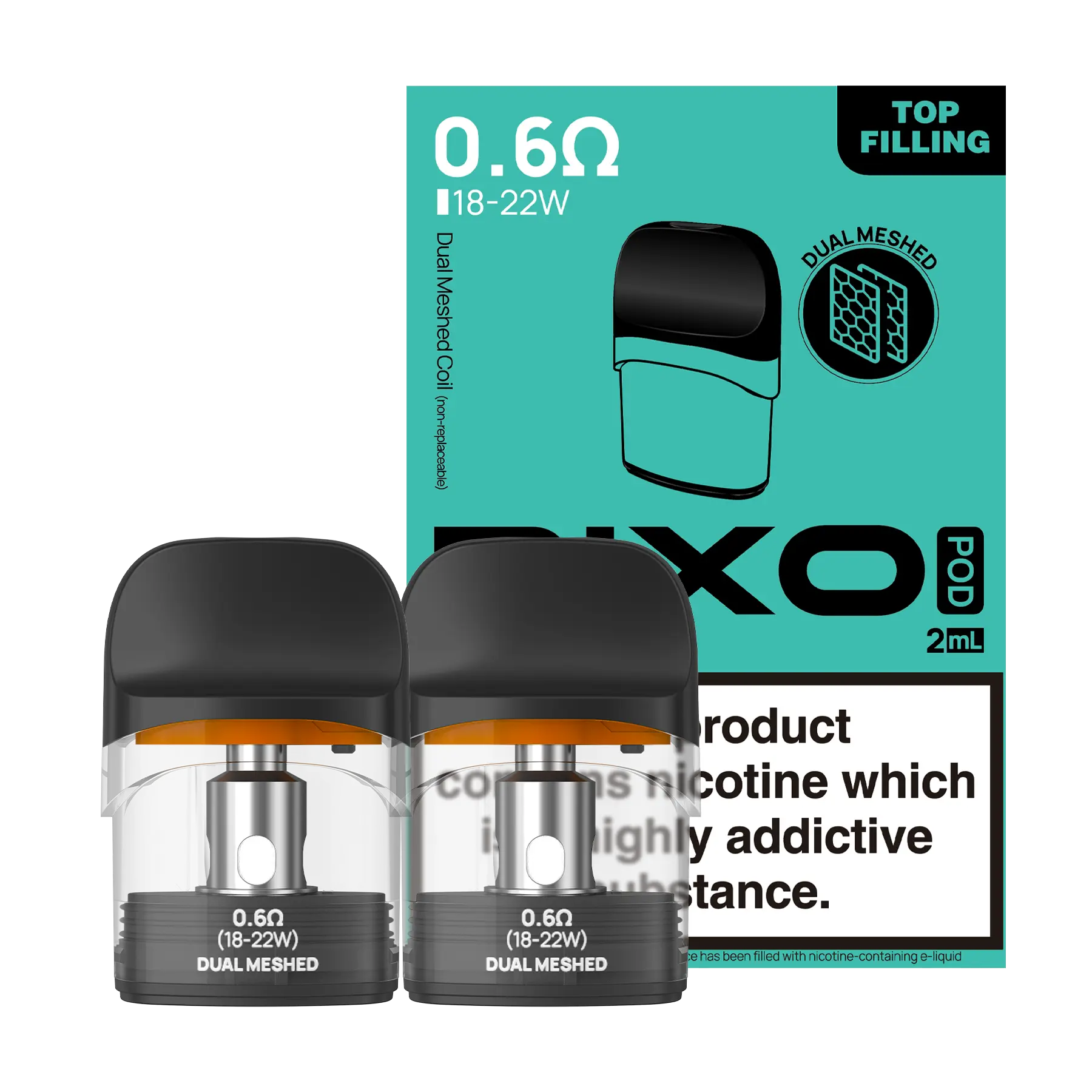 Aspire Pixo Dual Mesh Replacement Pods Aspire Pixo Dual Mesh Replacement Pods