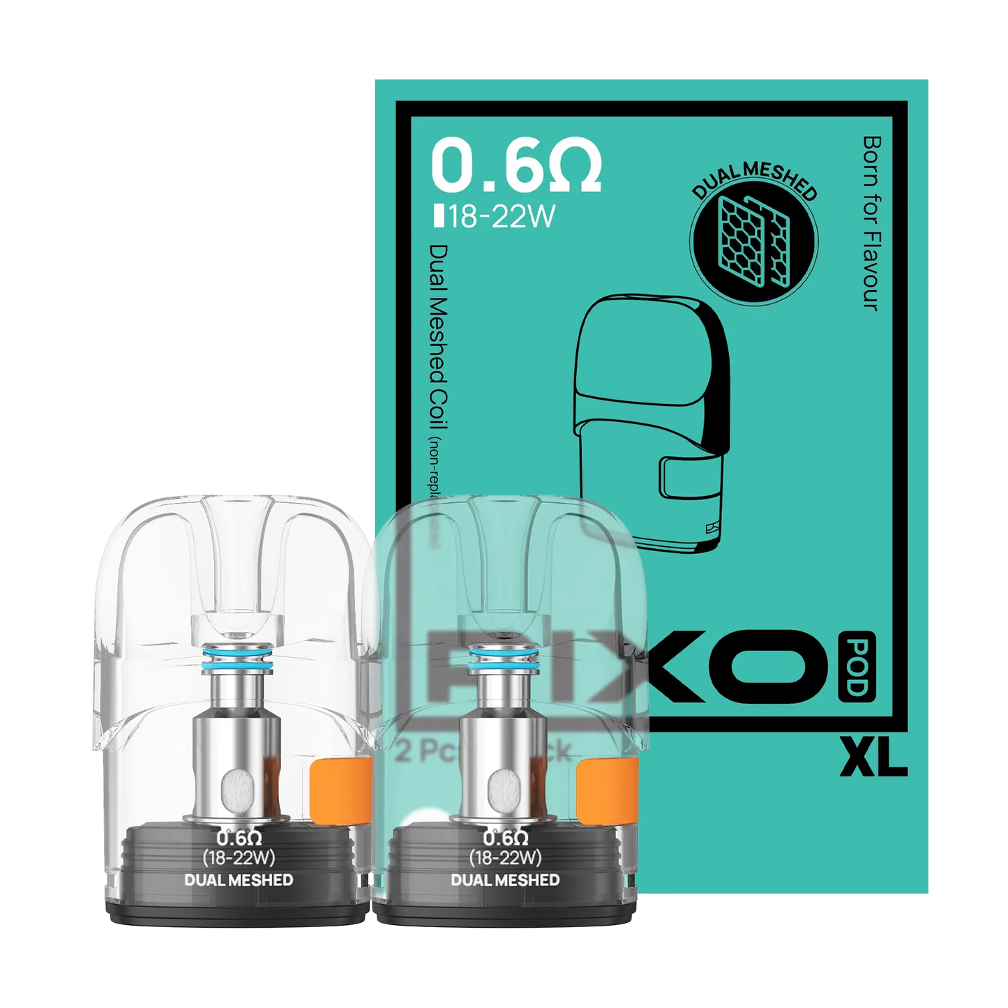 Aspire Pixo Dual Mesh Replacement Pods - 0.6 XL