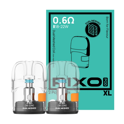Aspire Pixo Dual Mesh Replacement Pods - 0.6 XL
