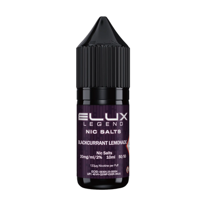 Elux Legend 10ml Nicotine Salt - Blackcurrant Lemonade