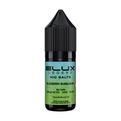 Elux Legend 10ml Nicotine Salt - Blueberry Bubblegum