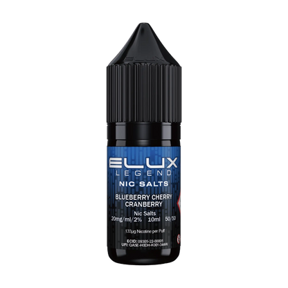 Elux Legend 10ml Nicotine Salt - Blueberry Cherry Cranberry