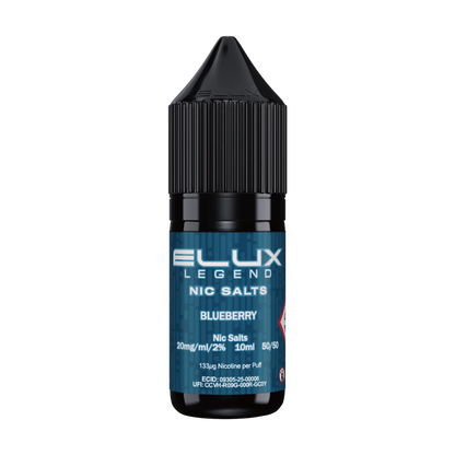 Elux Legend 10ml Nicotine Salt - Blueberry