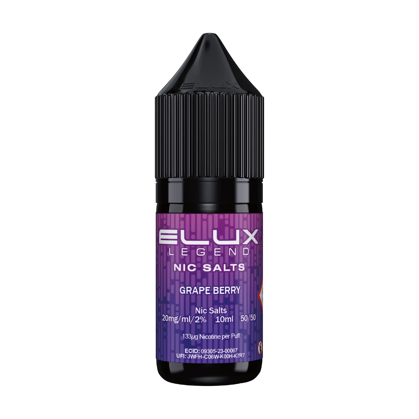 Elux Legend 10ml Nicotine Salt - Grape Berrry