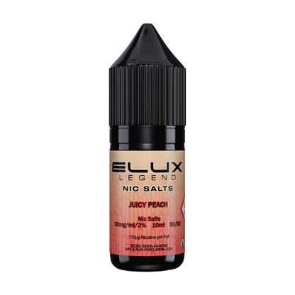 Elux Legend 10ml Nicotine Salt - Juicy Peach