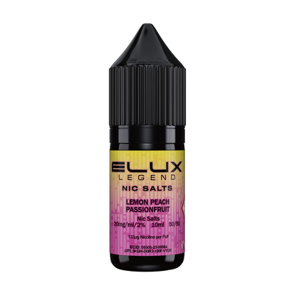 Elux Legend 10ml Nicotine Salt -  Lemon Peach Passionfruit