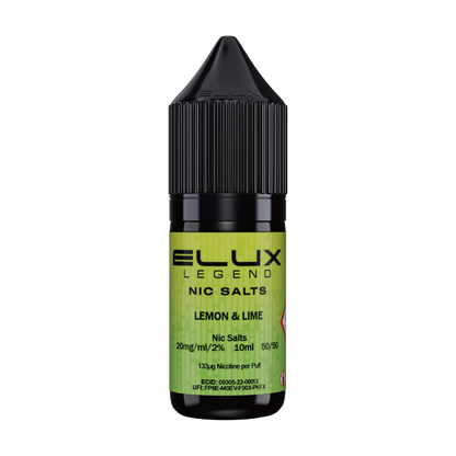 Elux Legend 10ml Nicotine Salt - Lemon & Lime