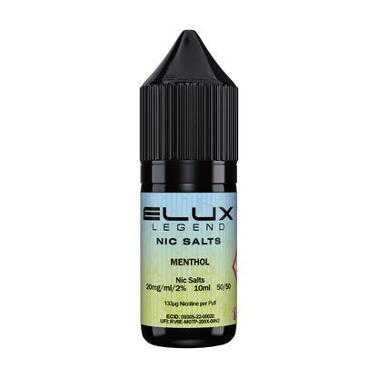Elux Legend 10ml Nicotine Salt - Menthol
