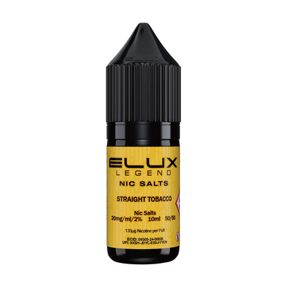 Elux Legend 10ml Nicotine Salt - Straight Tobacco