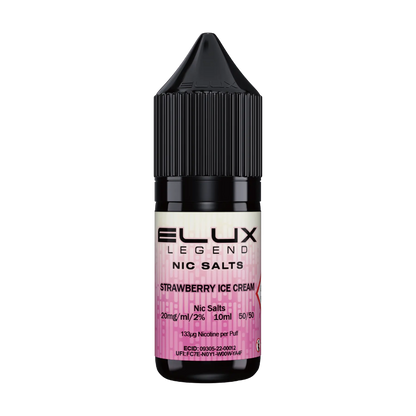 Elux Legend 10ml Nicotine Salt - Strawberry Ice Cream