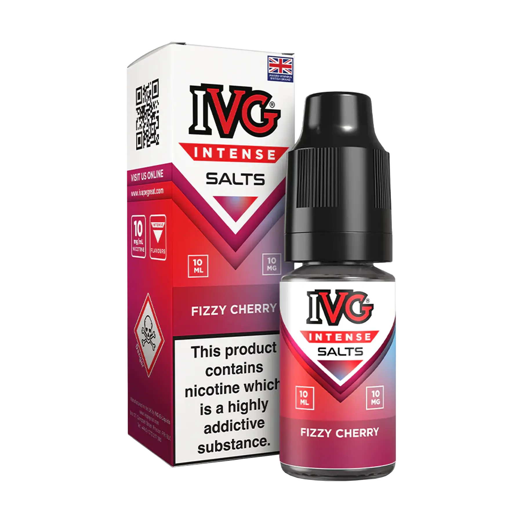 IVG Intense 10ml Nicotine Salt - Fizzy Cherry
