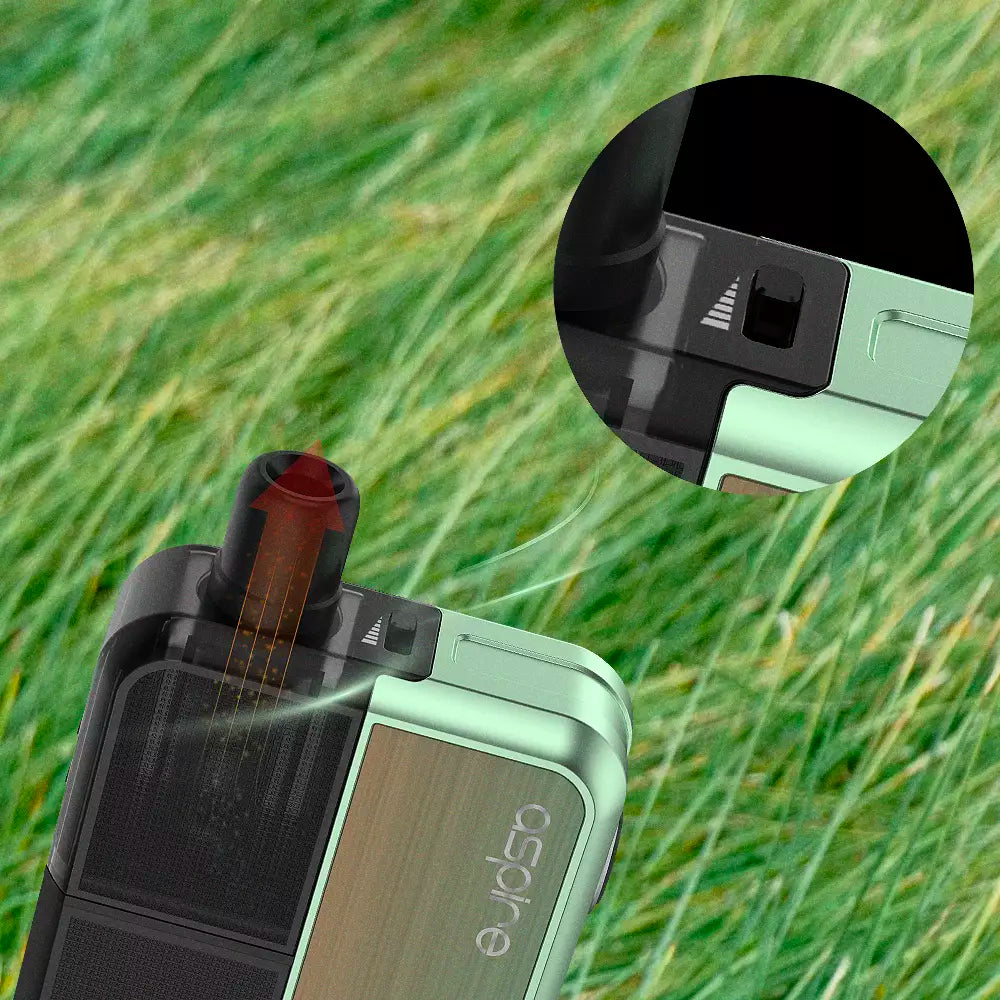 Precise airflow control. Customize your vape the way you like it.