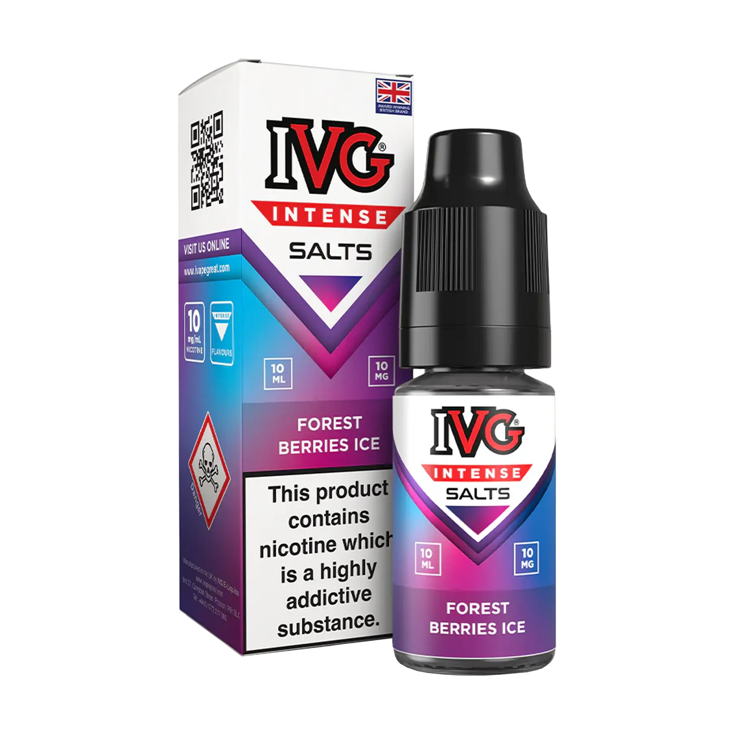 IVG Intense 10ml Nicotine Salt - Forest Berries Ice